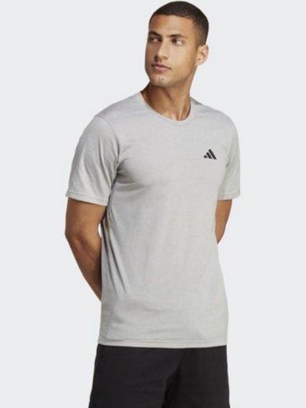 adidas Men's  Gray Crew Neck Tee